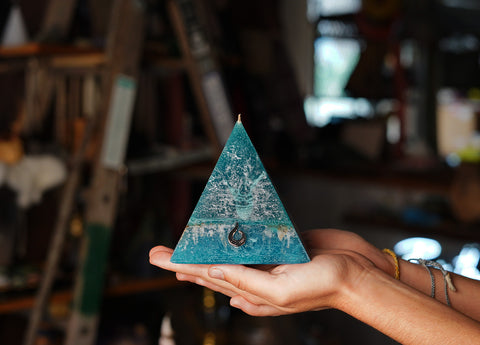 Mini Cancer Zodiac Pyramid Candle